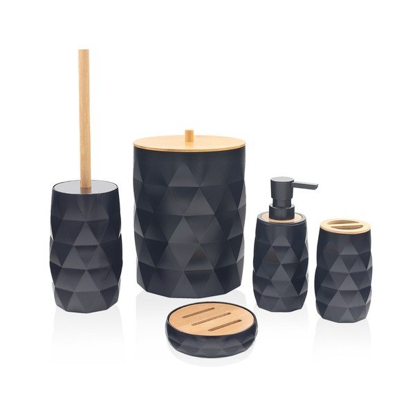 Set di accessori da bagno neri - Foutastic
