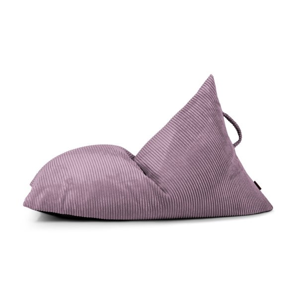 Pouf a sacco per bambini viola con rivestimento in velluto a coste Razzy – SLOWDOWN