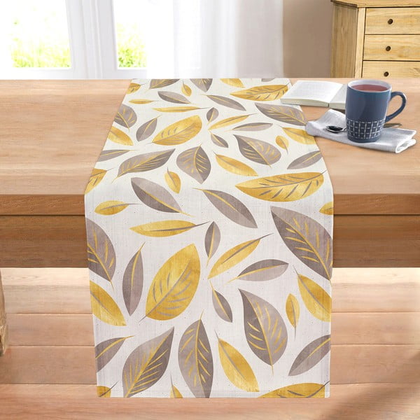 Runner 40x130 cm Yellow And Brown Leaves – Mila Home-image-1