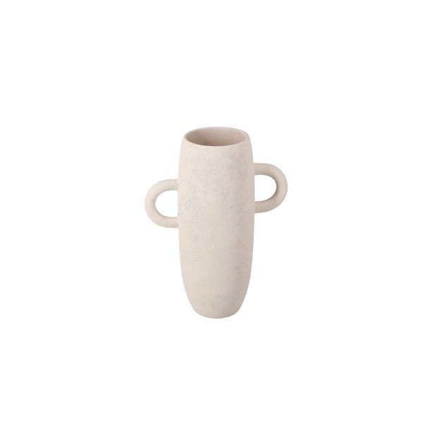 Vaso bianco in ceramica (altezza totale 30 cm) Bullet – S|P Collection-image-3