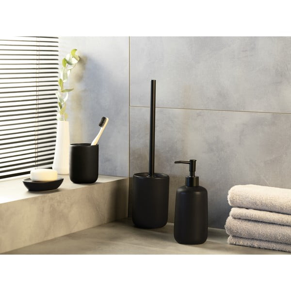 Scopino WC nero opaco in ceramica Olinda – Allstar-image-1