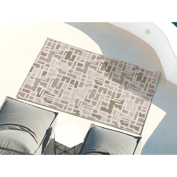 Tappeto per esterni beige 77x150 cm Emma - Universal-image-1