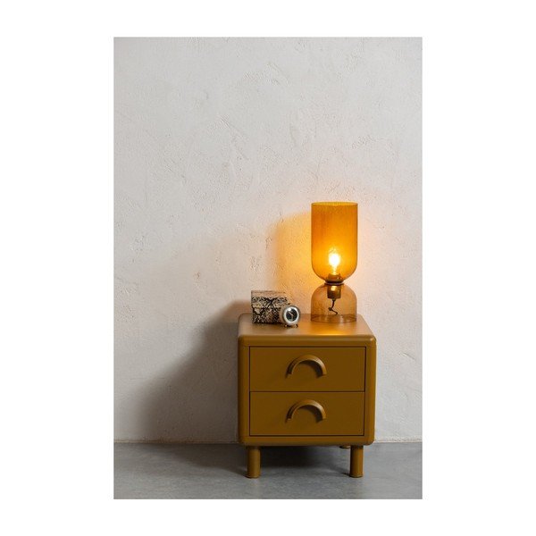 Comodino giallo ocra in metallo Rune – WOOOD-image-2