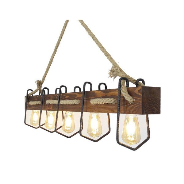 Lampada a sospensione in legno di pino Jason - Opviq lights-image-2