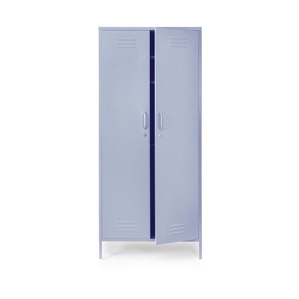 Armadietto azzurro in metallo con chiusura a chiave 80x185x50 cm Cambridge – Yes Everyday-image-3