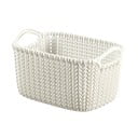 Cesto portaoggetti bianco , 3 l Knit - Curver
