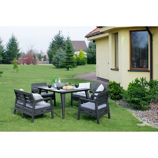 Set da giardino grigio Delano - Keter-image-1