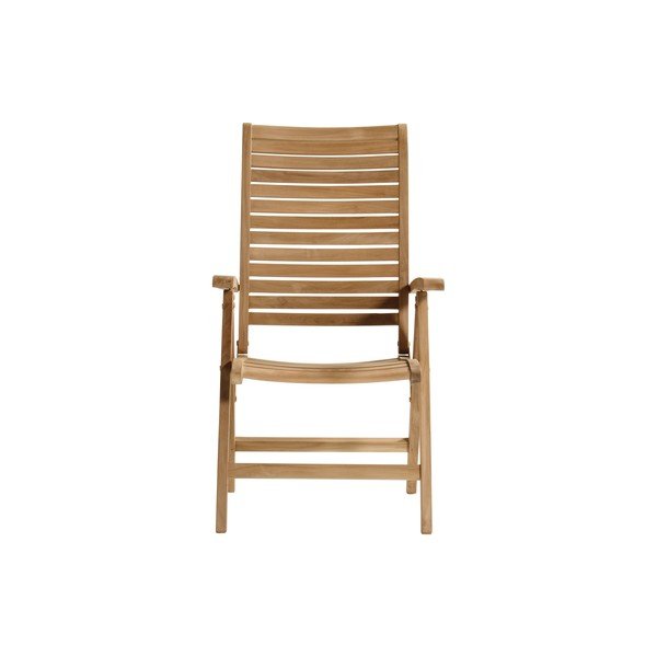 Sedia da esterno di colore naturale in legno massiccio Sunderland – Hartman-image-1
