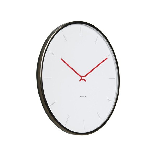 Bílé hodiny hodiny Present Time Thin-image-1