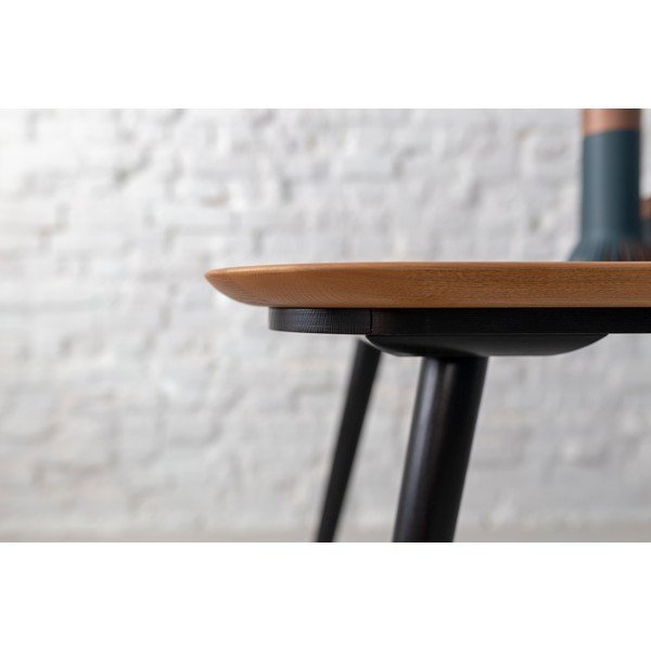 Tavolo da pranzo in legno di frassino con gambe nere , 180 x 90 cm Contrast - Ragaba-image-3