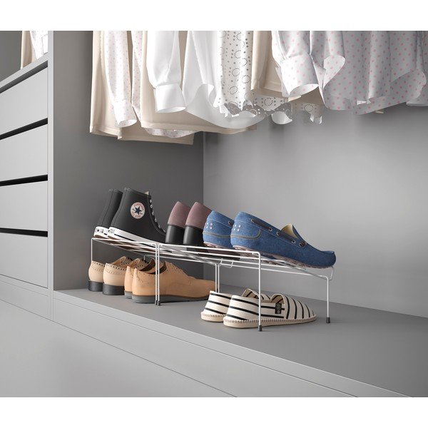 Set di 2 portascarpe in acciaio inox bianco Cipok - Metaltex-image-1