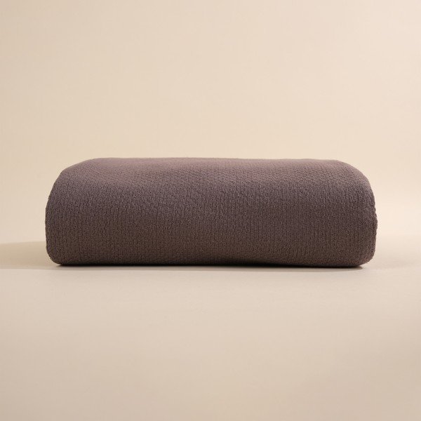 Copriletto in cotone grigio per letto matrimoniale 160x220 cm Hasir - Mijolnir