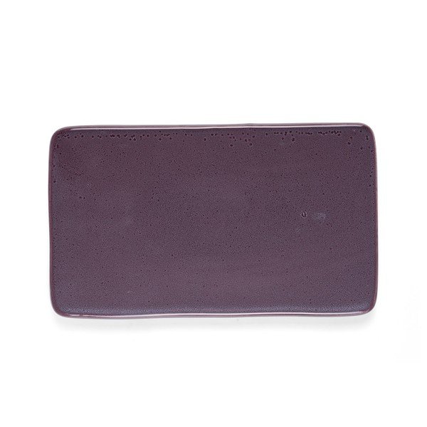 Vassoio da portata in gres viola , 22 x 12,8 cm - Bitz-image-2