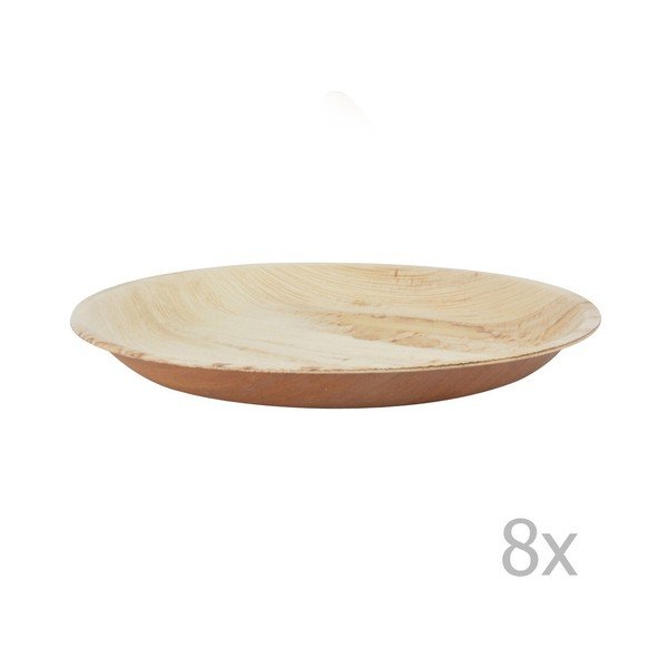 Set di 8 sottobicchieri monouso con foglie di palma, ⌀ 22 cm - Esschert Design