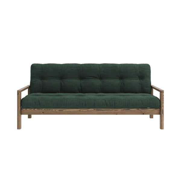 Divano letto verde scuro 205 cm Knob - Karup Design