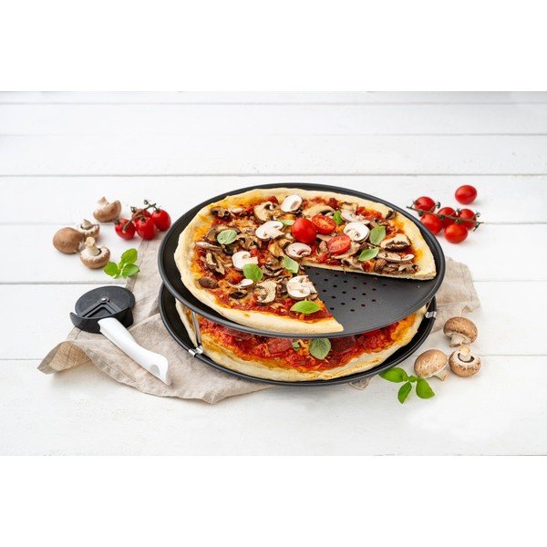 Set di 2 fogli forati per pizza, 3 cestelli e affettatrice , ø 32 cm Special Countries - Zenker-image-1