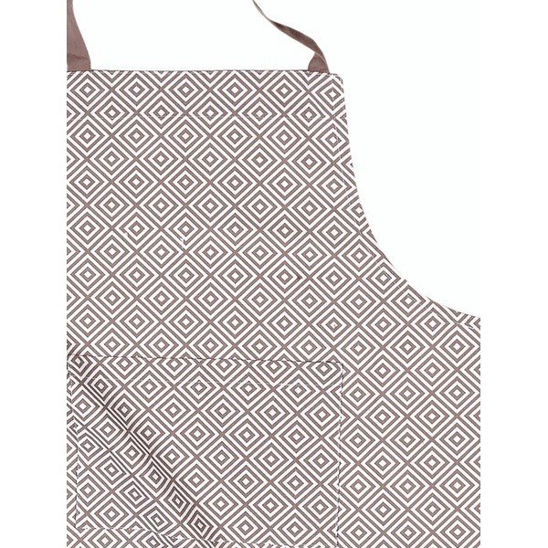 Grembiule in cotone marrone Tetris - Tiseco Home Studio-image-2