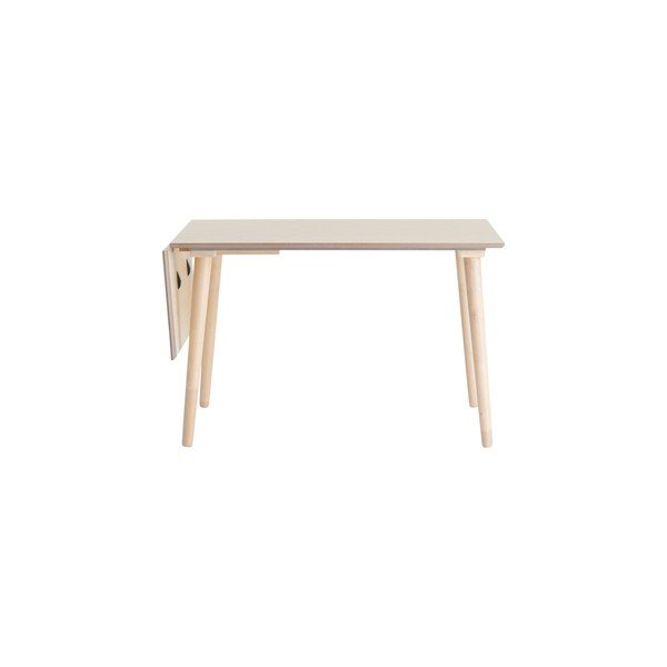 Tavolo da pranzo con effetto olmo allungabile con estensione 80x120 cm Jolina – Ellos Home-image-4