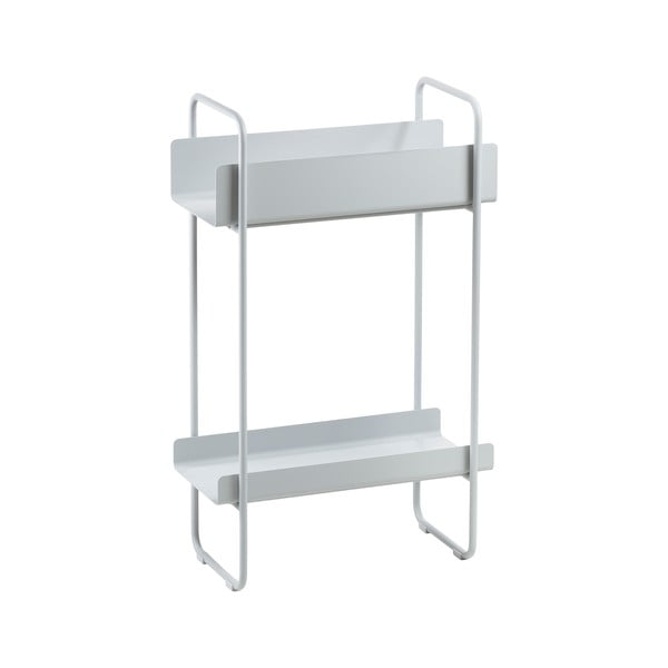 Consolle in metallo grigio chiaro 24x48 cm A-Console - Zone