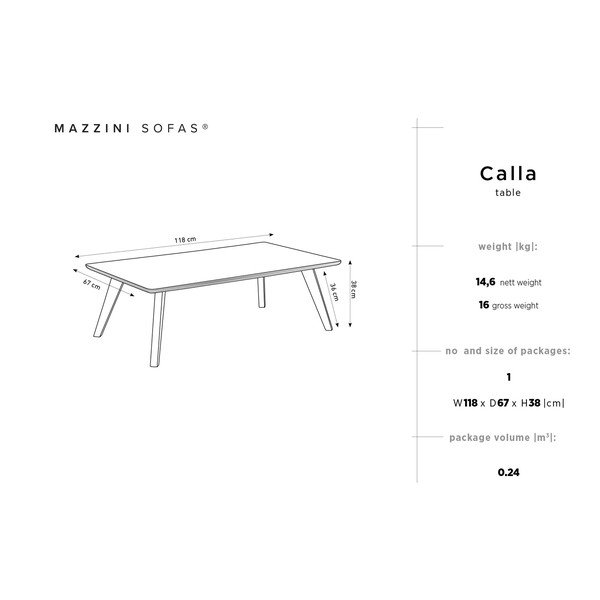 Tavolino in legno di pino Calla - Mazzini Sofas-image-1