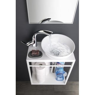 Lavabo rotondo bianco in ceramica ø 28 cm Aster – Sapho