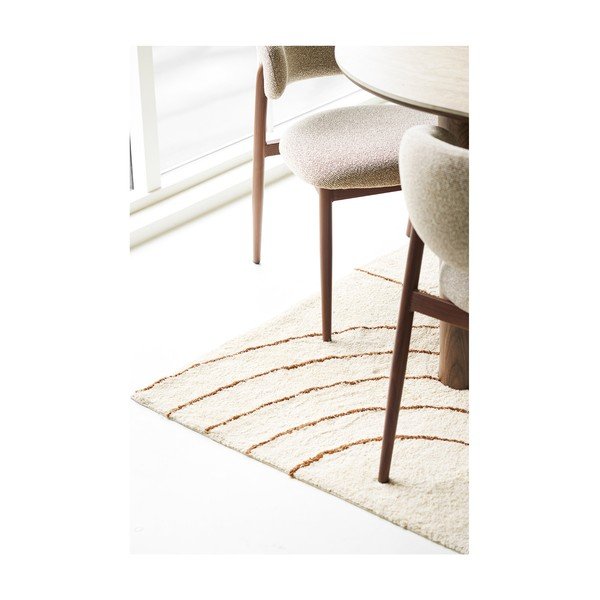 Tappeto beige in misto cotone 200x300 cm Tampa – House Nordic-image-3