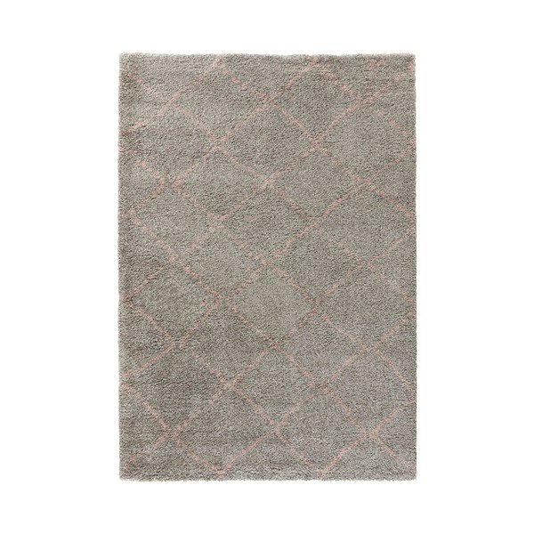 Tappeto grigio Allure Ronno Grey Rose, 80 x 150 cm - Mint Rugs