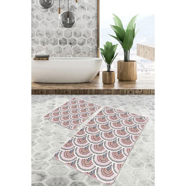 Set di tappetini per il bagno in velluto 2 pz 60x100 cm – Mila Home-image-3