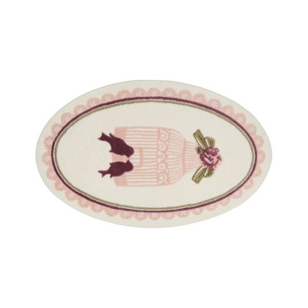 Koupelnová předložka Confetti Bathmats Birdcage Pink, 66 x 53 cm-image-1