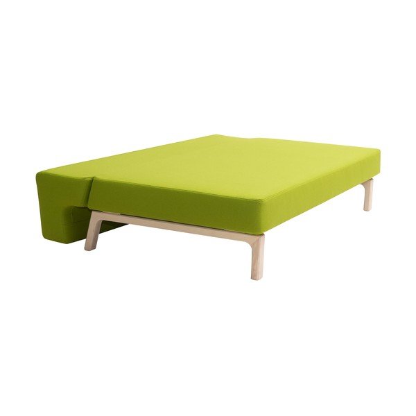 Divano letto verde lime Lazy - Softline-image-4