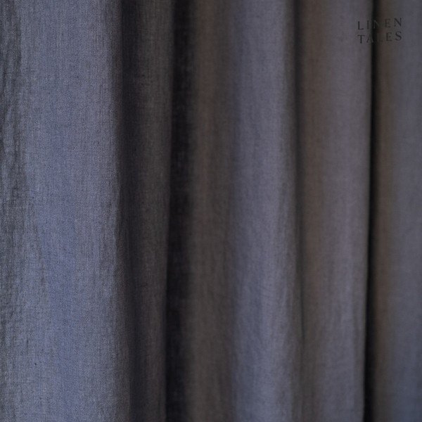 Tenda grigio scuro 140x330 cm Dark Grey - Linen Tales-image-2