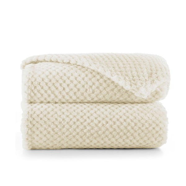 Coperta in microfibra beige, 70 x 150 cm Henry - DecoKing-image-2