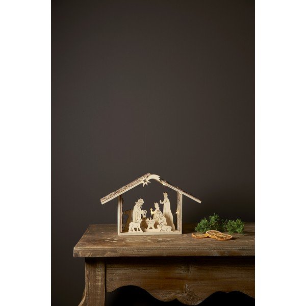 Decorazione luminosa marrone con motivo natalizio Yuletide - Star Trading-image-4