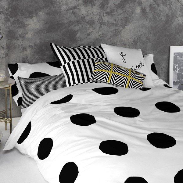 Set di 2 federe in cotone, 50 x 75 cm Dot - Blanc-image-2