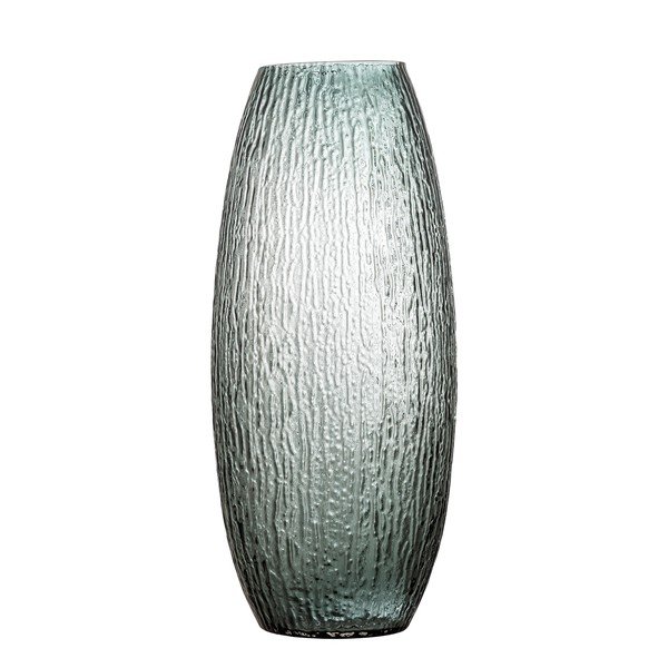 Vaso grigio in vetro fatto a mano (altezza totale 50 cm) Brock – Bloomingville