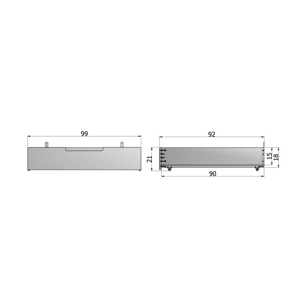 Cassetto bianco sotto il letto Giada - WOOOD-image-1