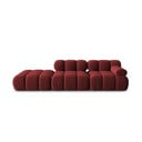 Divano in velluto rosso 282 cm Bellis - Micadoni Home