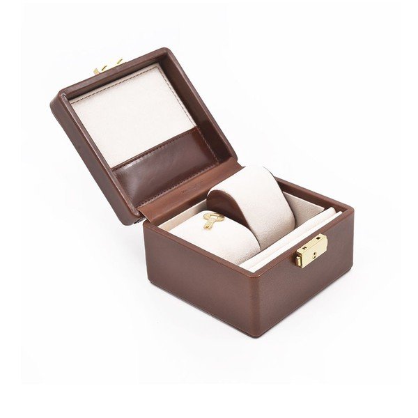 Kožený box na hodinky Ferruccio Laconi Coffee