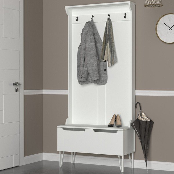 Armadio bianco con specchio Ratto Floria - Tera Home-image-1