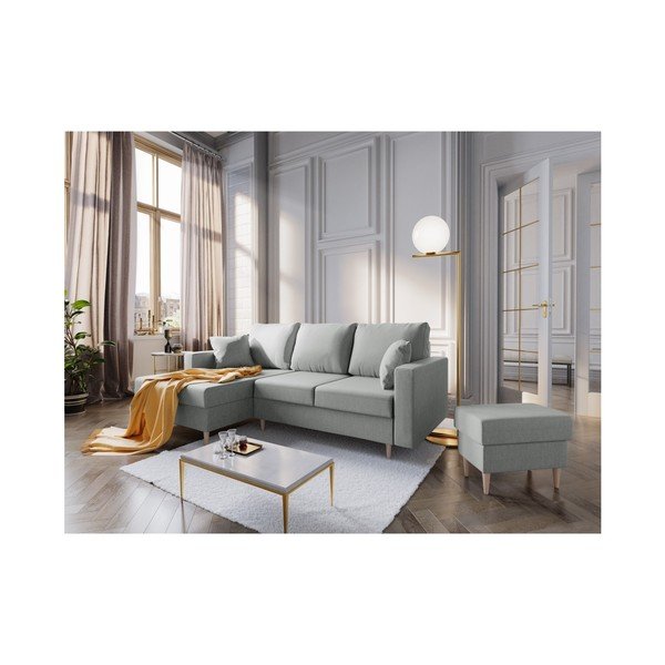 Pouf Aubrieta grigio, 60 x 45 cm - Mazzini Sofas-image-4