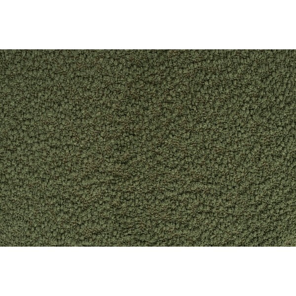 Poggiapiedi verde con rivestimento in bouclé Marcos – White Label-image-4