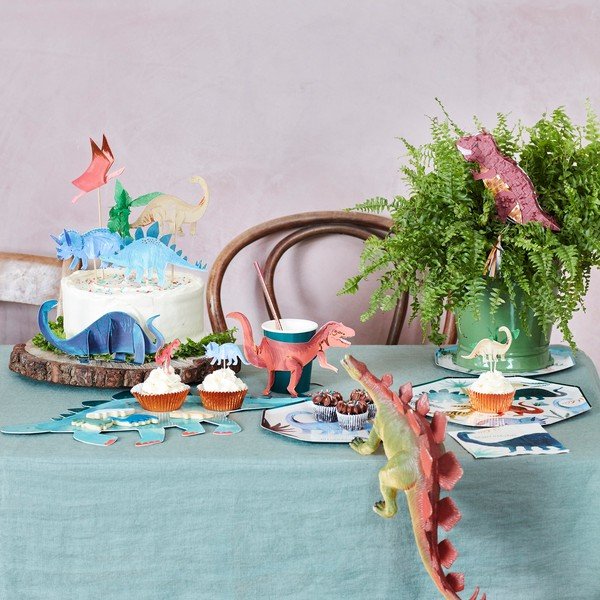 Cupcake di carta in set da 24 Dinosaur Kingdom - Meri Meri-image-1