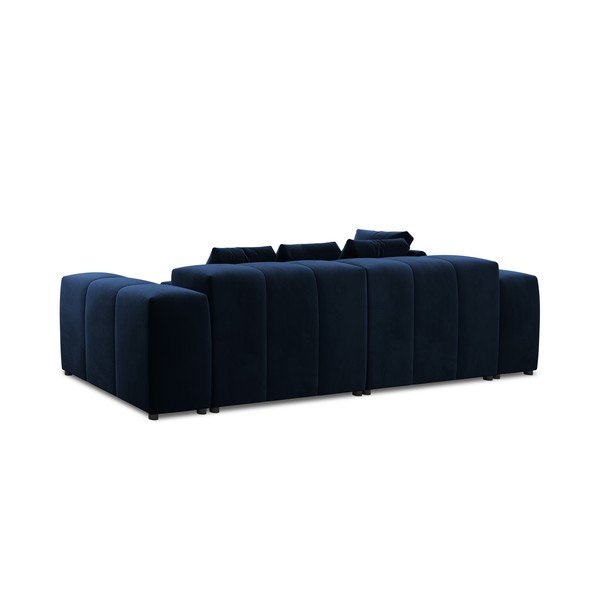 Divano angolare in velluto blu (variabile) Rome Velvet - Cosmopolitan Design-image-4