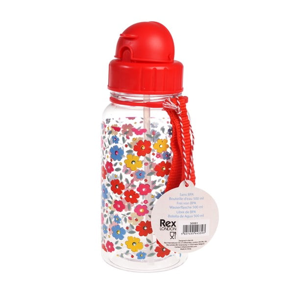 Bottiglia per bambini rossa in tritolo 500 ml Tilde – Rex London-image-3