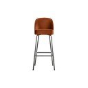 Sgabello da bar color mattone in velluto (altezza della seduta 79 cm) Vogue – WOOOD