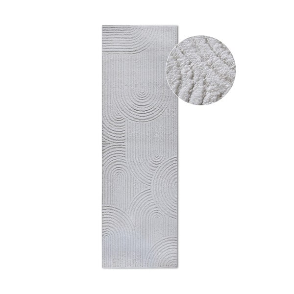 Passatoia color crema 80x240 cm Chappe Cream White - Elle Decoration