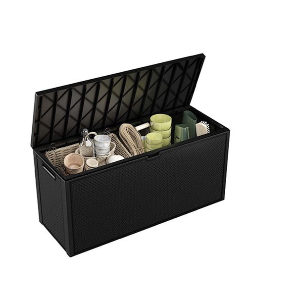 Cassetta portaoggetti da giardino grigio scuro Emily - Keter-image-3