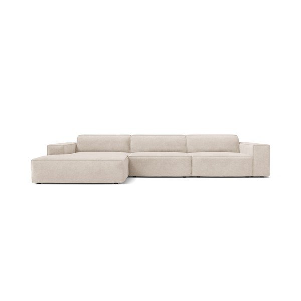 Divano angolare componibile color crema (con penisola a sinistra/con chaise lounge) Jodie – Micadoni -image-1