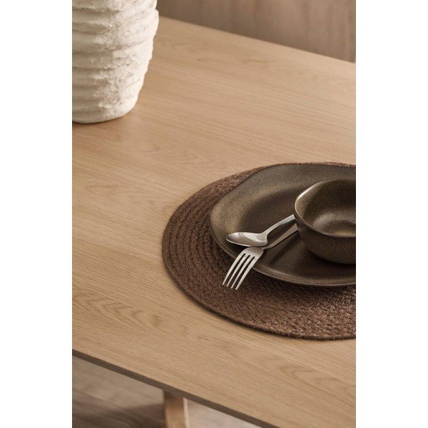 Tavolo da pranzo in rovere massiccio 75x80 cm Gradie – Ellos Home-image-2