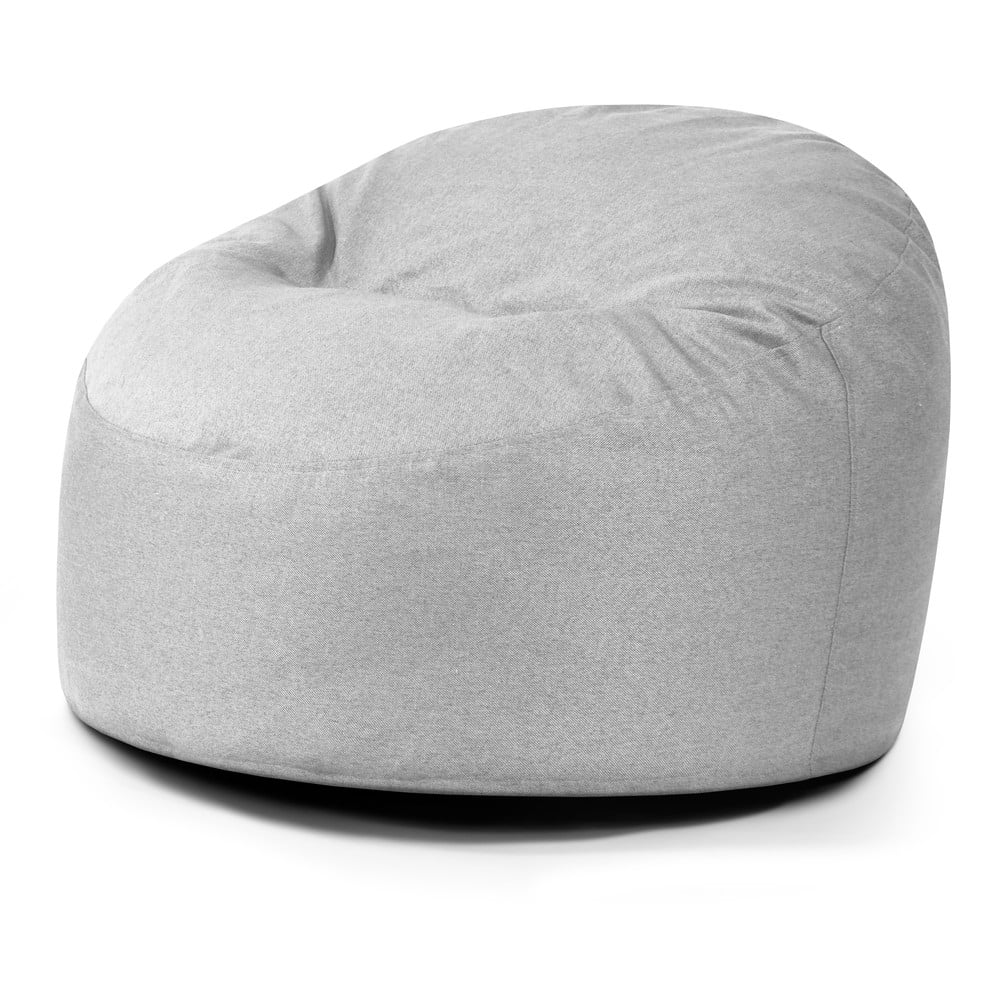 Pouf a sacco per bambini grigio chiaro Om 85 – SLOWDOWN | Pouf a sacco per bambini